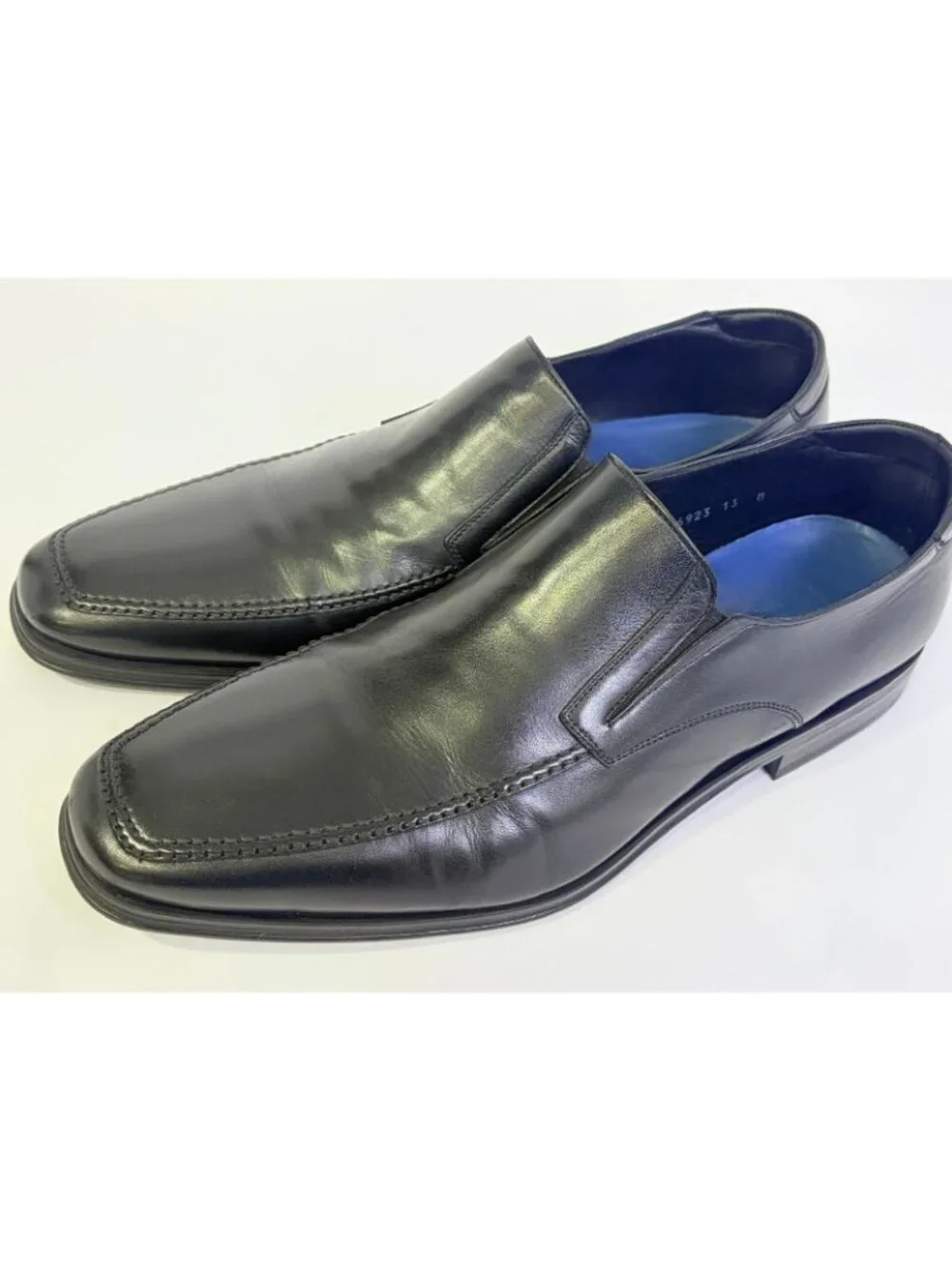 MAGNANNI Linea Merino Black Soft Leather Loafers Mens US 13 M 16923